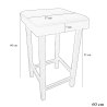 Taboret KLASYK tkanina Welur stelaż metalowy