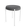 Taboret DIOR stelaż metalowy tkanina Welur