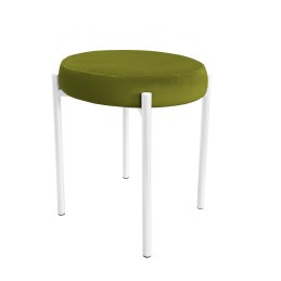 Taboret DIOR stelaż metalowy tkanina Welur