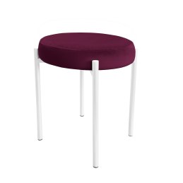 Taboret DIOR stelaż metalowy tkanina Welur