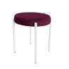 Taboret DIOR stelaż metalowy tkanina Welur