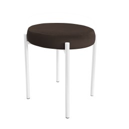 Taboret DIOR stelaż metalowy tkanina Welur