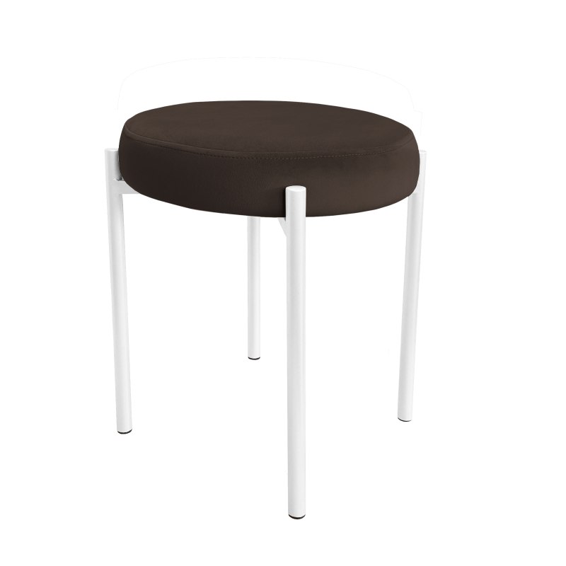 Taboret DIOR stelaż metalowy tkanina Welur