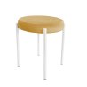 Taboret DIOR stelaż metalowy tkanina Welur