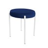 Taboret DIOR stelaż metalowy tkanina Welur
