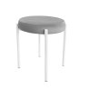 Taboret DIOR stelaż metalowy tkanina Welur