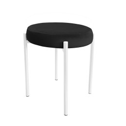 Taboret DIOR stelaż metalowy tkanina Welur