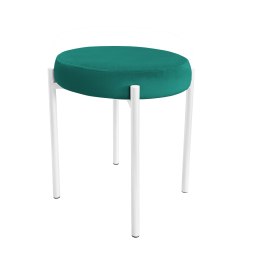 Taboret DIOR stelaż metalowy tkanina Welur