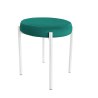Taboret DIOR stelaż metalowy tkanina Welur