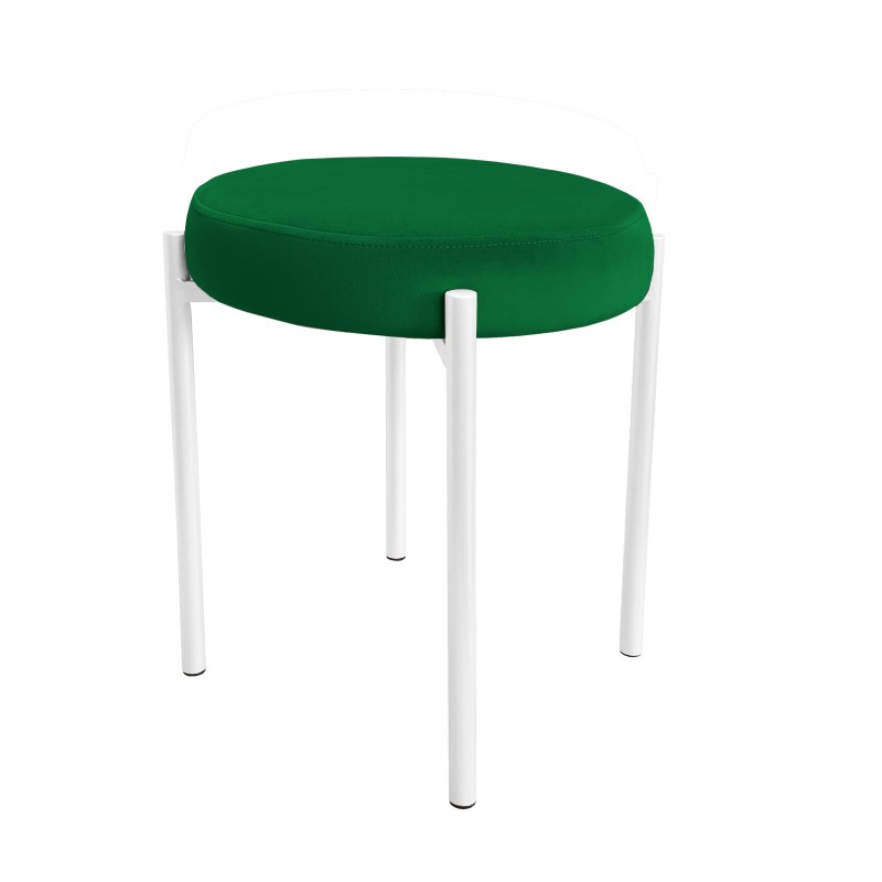Taboret DIOR stelaż metalowy tkanina Welur