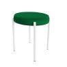 Taboret DIOR stelaż metalowy tkanina Welur