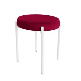 Taboret DIOR stelaż metalowy tkanina Welur