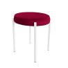 Taboret DIOR stelaż metalowy tkanina Welur