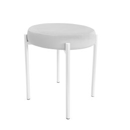 Taboret DIOR stelaż metalowy tkanina Welur