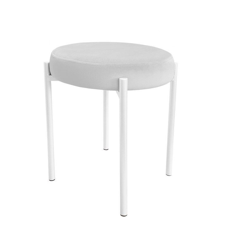 Taboret DIOR stelaż metalowy tkanina Welur