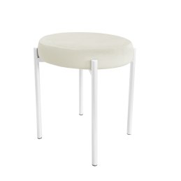 Taboret DIOR stelaż metalowy tkanina Welur