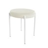 Taboret DIOR stelaż metalowy tkanina Welur
