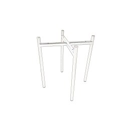 Taboret DIOR stelaż metalowy tkanina Welur