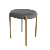 Taboret DIOR stelaż metalowy tkanina Welur