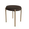 Taboret DIOR stelaż metalowy tkanina Welur