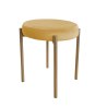 Taboret DIOR stelaż metalowy tkanina Welur