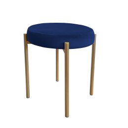 Taboret DIOR stelaż metalowy tkanina Welur