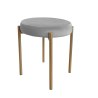 Taboret DIOR stelaż metalowy tkanina Welur
