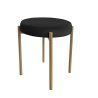 Taboret DIOR stelaż metalowy tkanina Welur