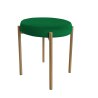 Taboret DIOR stelaż metalowy tkanina Welur