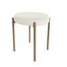 Taboret DIOR stelaż metalowy tkanina Welur