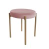 Taboret DIOR stelaż metalowy tkanina Welur