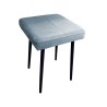 Taboret MAX tkanina Welur stelaż metalowy STOŁEK LOFT