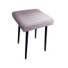 Taboret MAX tkanina Welur stelaż metalowy STOŁEK LOFT
