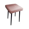 Taboret MAX tkanina Welur stelaż metalowy STOŁEK LOFT