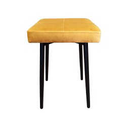 Taboret MAX tkanina Welur stelaż metalowy STOŁEK LOFT