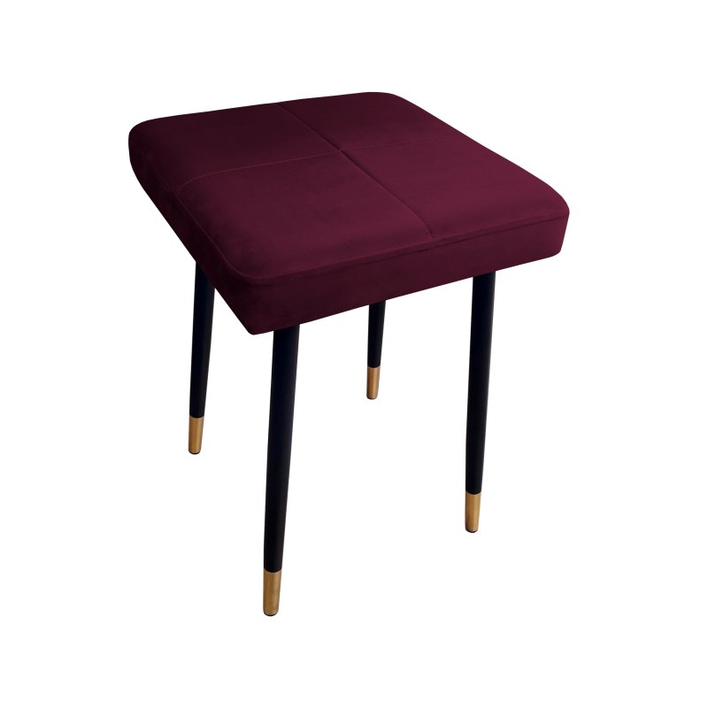 Taboret MAX tkanina Welur stelaż metalowy STOŁEK LOFT