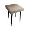 Taboret MAX tkanina Welur stelaż metalowy STOŁEK LOFT