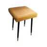 Taboret MAX tkanina Welur stelaż metalowy STOŁEK LOFT