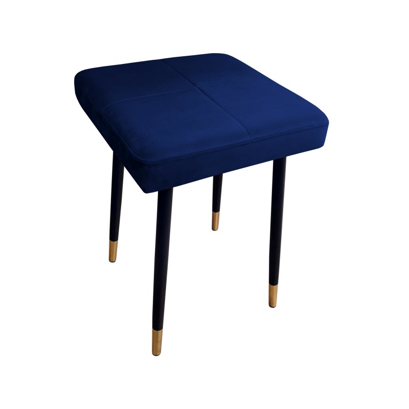 Taboret MAX tkanina Welur stelaż metalowy STOŁEK LOFT