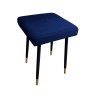 Taboret MAX tkanina Welur stelaż metalowy STOŁEK LOFT