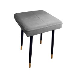 Taboret MAX tkanina Welur stelaż metalowy STOŁEK LOFT