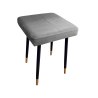 Taboret MAX tkanina Welur stelaż metalowy STOŁEK LOFT
