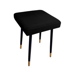 Taboret MAX tkanina Welur stelaż metalowy STOŁEK LOFT