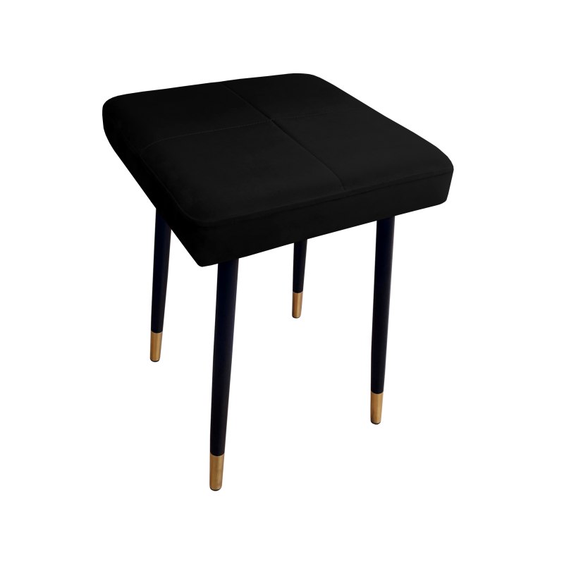 Taboret MAX tkanina Welur stelaż metalowy STOŁEK LOFT