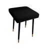 Taboret MAX tkanina Welur stelaż metalowy STOŁEK LOFT