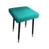Taboret MAX tkanina Welur stelaż metalowy STOŁEK LOFT