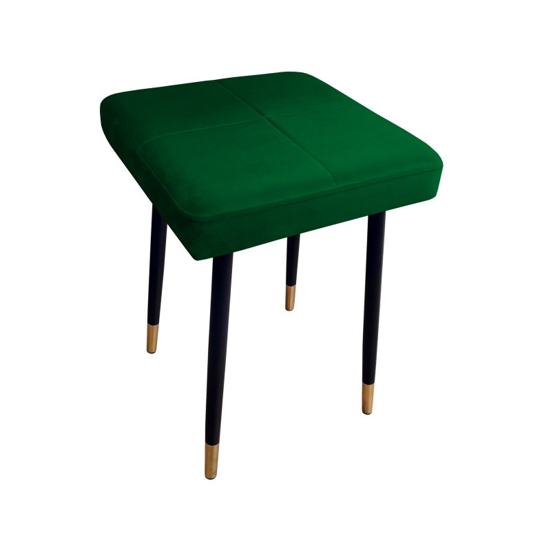 Taboret MAX tkanina Welur stelaż metalowy STOŁEK LOFT