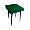 Taboret MAX tkanina Welur stelaż metalowy STOŁEK LOFT