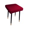 Taboret MAX tkanina Welur stelaż metalowy STOŁEK LOFT