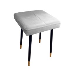 Taboret MAX tkanina Welur stelaż metalowy STOŁEK LOFT